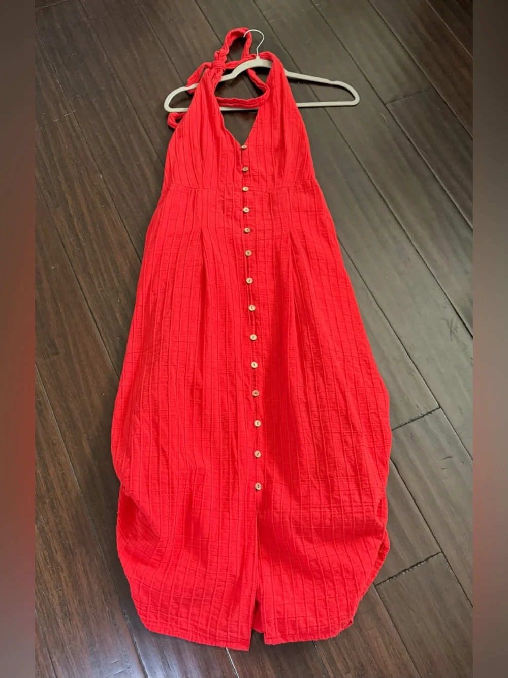 Free People Vintage Romance Bustle Midi Dress Size Medium - Picture 4 of 9